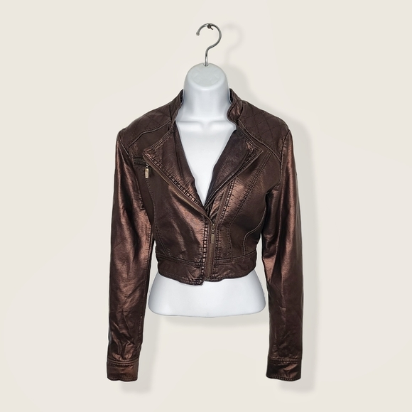 heavy leather jacket Women 
